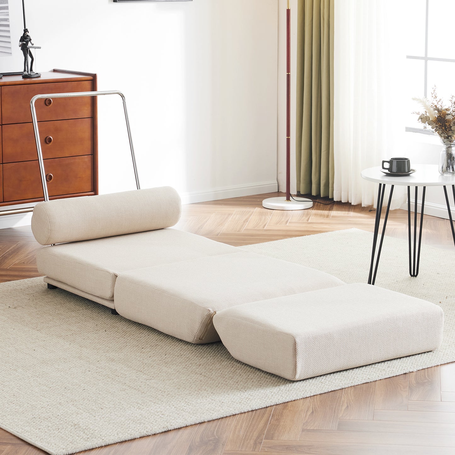 Single Sofa Chair Foldable Single Sofa Bed with Pillow,Portable Foldable Sofa Bed,Leisure Sofa Chair,Easy to Store