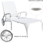 Aluminium Cast lounge chair 1pcs white