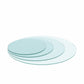 36" Round Tempered Glass Table Top, 1/4" Thick with Flat Polished Edge, Perfect for Modern Living Rooms