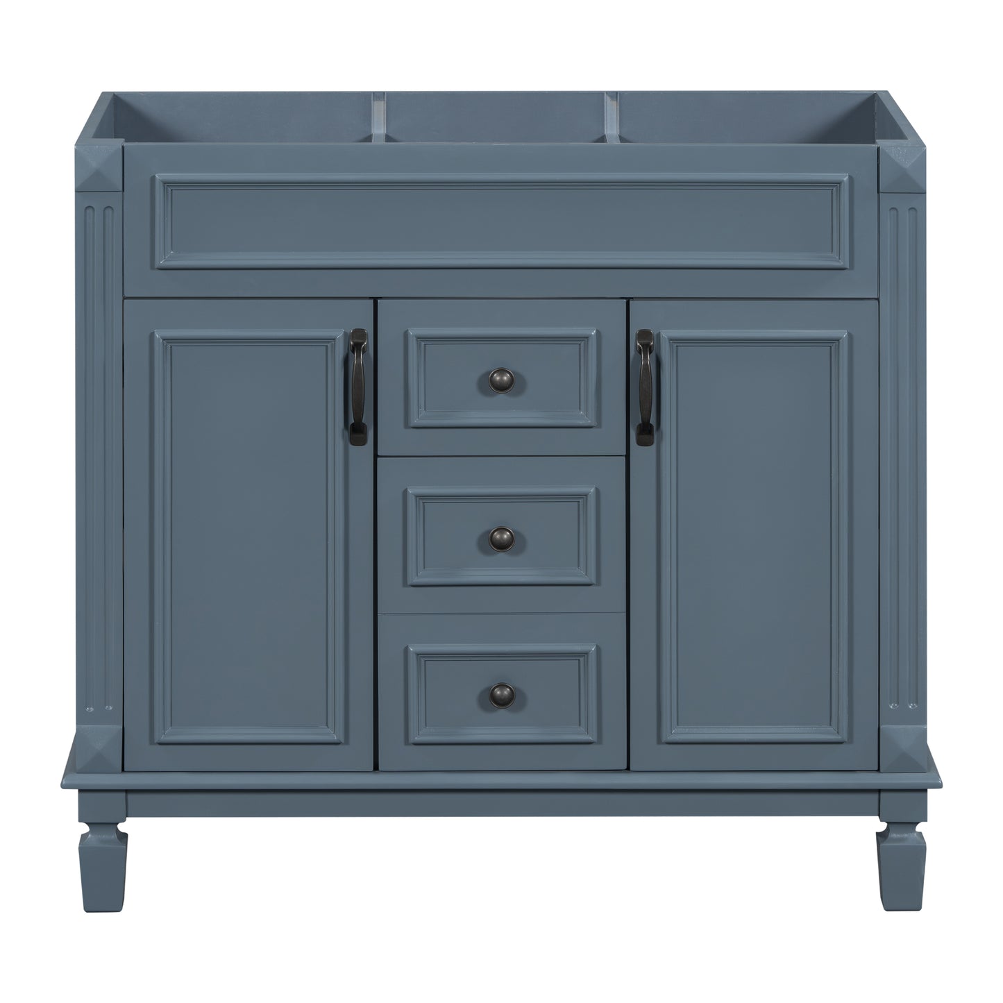 36" Bathroom Vanity Cabinet Only, Modern Storage with 2 Soft-Closing Doors and 2 Drawers