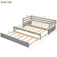 Twin or Double Twin Daybed with Trundle Gray