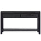 U-STYLE Console Table for Entryways and Hallways, 2 Drawers and 1 Shelf for Living Rooms