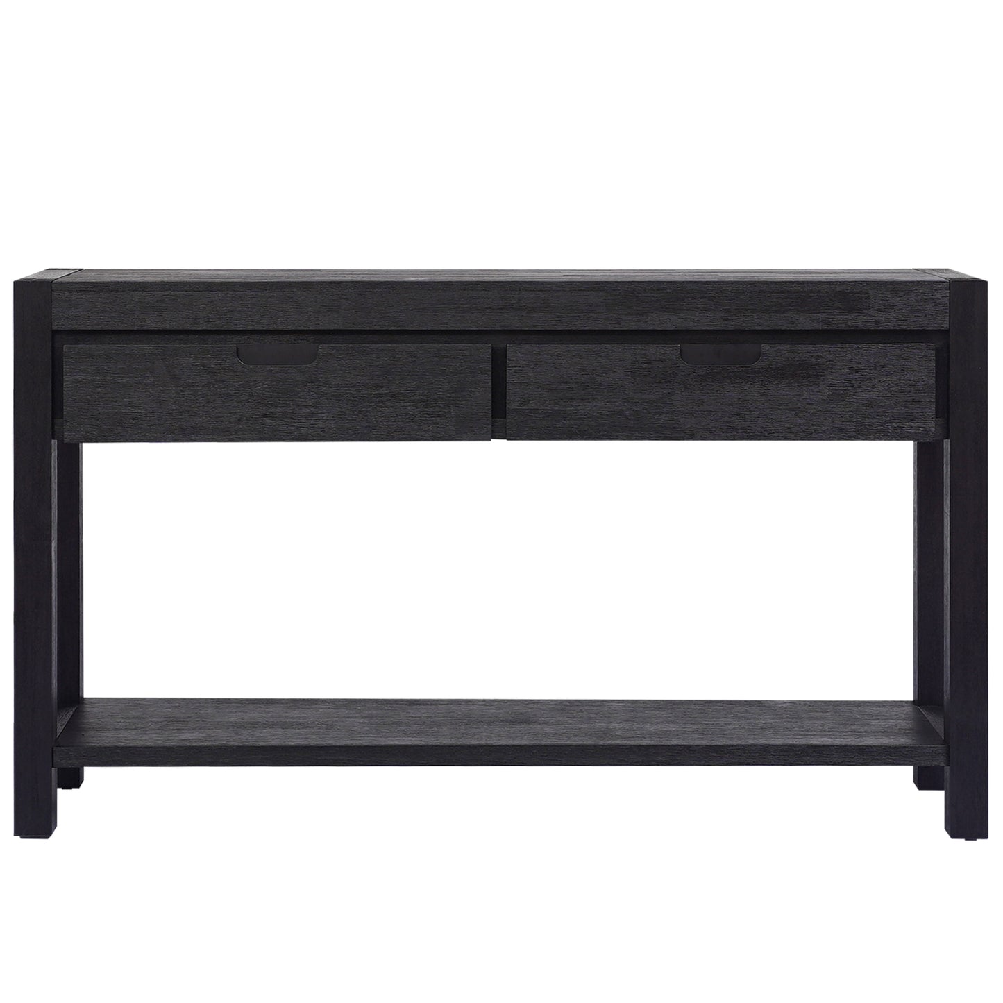 U-STYLE Console Table for Entryways and Hallways, 2 Drawers and 1 Shelf for Living Rooms