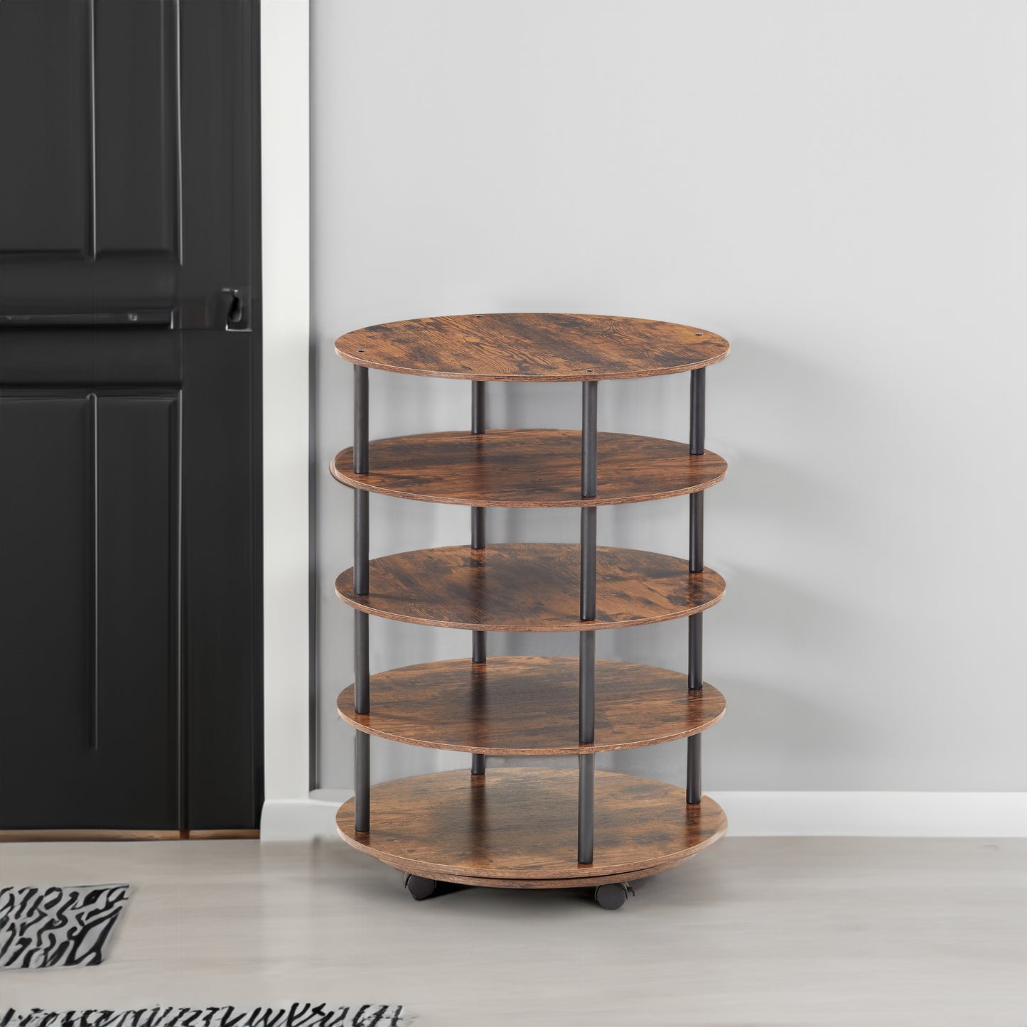 4-Tier Revolving Shoe Rack Storage Organizer