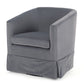 Wide Swivel Chair Gray