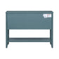 REXM Cambridge Series Retro Console Desk with 4 Small Drawers and Bottom Shelf, Spacious Storage Design