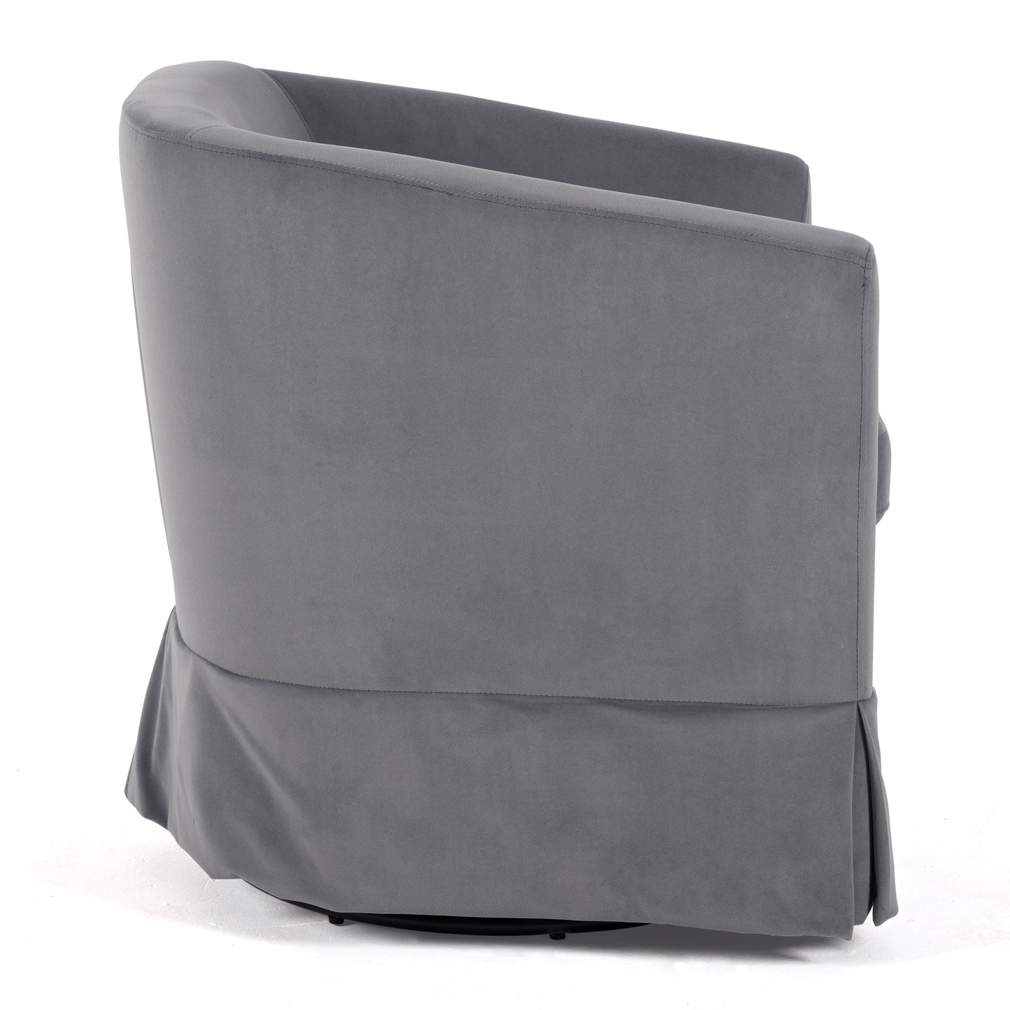 Wide Swivel Chair Gray