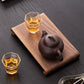 Retro - style Walnut Tea Tray, Wooden Soap - scented Candle Holder, Household Grocery Desktop Storage Box & Decorative Plate