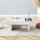 A modern and practical coffee table with imitation marble patterns made of MDF material