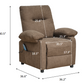 Recliner Chair with Message and Heater, Recliner Chair for Adult, Manual Control Message Chair