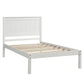 Platform Bed Frame with Headboard  Wood Slat Support  No Box Spring Needed Twin  White