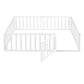 Full Size Wood Daybed Frame with Fence White(OLD SKU:WF289662AAK)