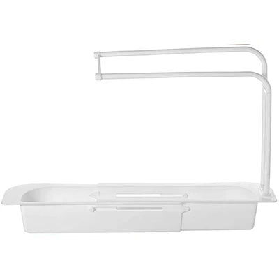 Sink Telescopic Drain Rack Expandable Storage Drainer Kitchen Dish Sponge Towel Holder Rack Bathroom Shelf Basket