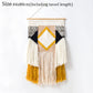 Hand Woven Tufted Tapestry Macrame Tassel Bohemian Wall Hanging Tapestries Boho Weding Wall Decor Apartment Dorm Room Decoration