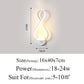 Modern Minimalist Wall Lamps Living Room Bedroom Bedside 16W AC96V-260V LED Sconce black white Lamp Aisle Lighting decoration