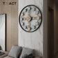 Metal Roman Numeral DIY Decor Wall Clock For Home LivingRoom Decor Round Watch