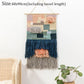 Hand Woven Tufted Tapestry Macrame Tassel Bohemian Wall Hanging Tapestries Boho Weding Wall Decor Apartment Dorm Room Decoration