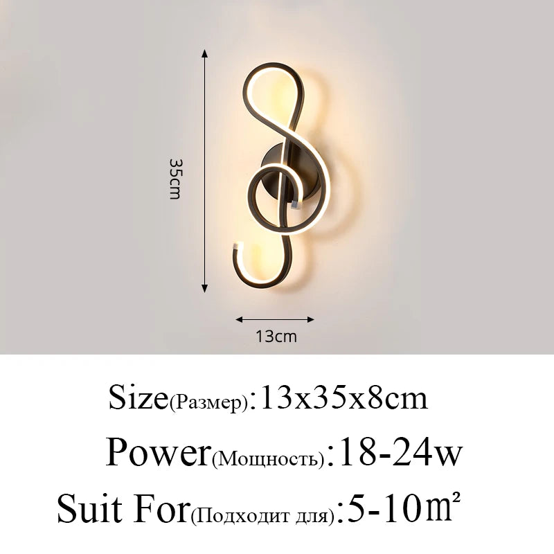 现代简约壁灯客厅卧室床头16W AC96V-260V LED壁灯黑色白色灯过道灯饰